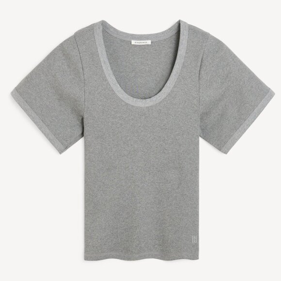 By Malene Birger Gray Lunai T-Shirt Size S - Picture 1 of 8